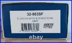 32-983SF Bachmann OO Gauge Class 66/7 66779'Evening Star' GBRf DCC Sound