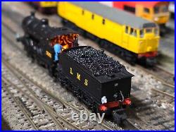 372-061 Farish N Gauge Class 4f 3851 Lms Black DCC Sound Lamps Firebox Crew New