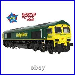 50-002SFX Class 66 606 Freightliner Loco DCC SOUND FITTED DELUXE OO Bachmann
