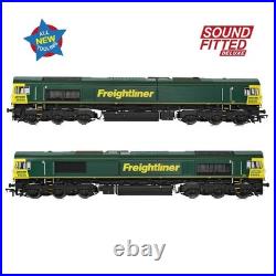 50-002SFX Class 66 606 Freightliner Loco DCC SOUND FITTED DELUXE OO Bachmann