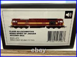 Accurascale ACC2907-DCC Class 60 EWS 60065 Jaguar DCC Sound Fitted OO Gauge