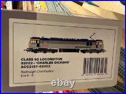 Accurascale Acc2197 Class 92 Locomotive 92022 Charles Dickens DCC Sound Fitted