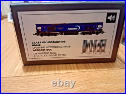 Accurascale Acc3021dcc Class 66 142 In Db Maritime Blue Livery DCC Sound Fitted