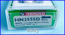 Arnold Hn2555d'n' Gauge'renfe' Livery Class 252 Electric Loco DCC Sound