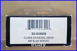 BACHMANN 32-035DS DIGIAL SOUND BR CLASS 20 DIESEL LOCOMOTIVE 20034 of