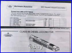 BACHMANN 32-727DS, Class 66 702'Blue Lightning' DCC Sound, EXCELLENT CONDITION