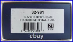 BNIB Bachmann Class 66 Freightliner (32-981) 66416 MINT