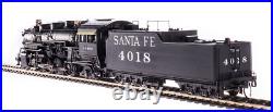 BROADWAY LIMITED 4760 HO ATSF 4000 Class 2-8-2 4018 Oil Paragon4 Sound/DC/DCC