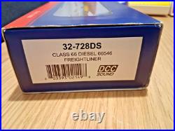 Bachmann 00 Gauge 32-728ds Class 66 546 Freightliner Livery DCC Sound