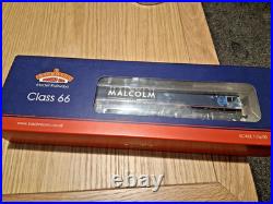 Bachmann 00 Gauge 32-979 Class 66 412 Drs Malcolm Rail Blue Livery DCC Sound