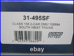 Bachmann 31-495SF Class 158 2-Car DMU 158884 South West Trains Sound Fitted -NEW