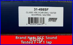 Bachmann 31-498SF Class 158 2 Car DMU ScotRail Saltire DCC Sound decoder fitted