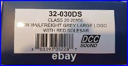 Bachmann 32-030DS Class 20 156 BR Railfreight DCC Sound fitted + speaker upgrade