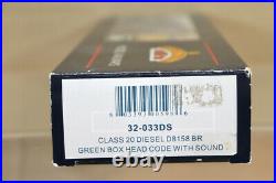 Bachmann 32-033d DCC Sound Br Re Painted Black Class 20 Diesel Locomotive D8158