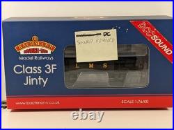 Bachmann 32-227DS Class 3F Jinty 0-6-0T 7365 LMS Black DCC Sound Removed