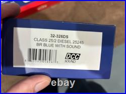 Bachmann 32-326DS Class 25 BR Blue DCC Sound Model Train