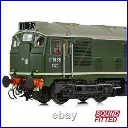 Bachmann 32-440SF OO Gauge Class 24/1 D5135 BR Green Late Crest DCC Sound Fitted