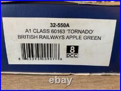 Bachmann 32-550A OO Gauge A1 Class 60163 Tornado BR Apple Green DCC Sound Fitted