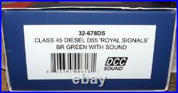 Bachmann 32-678ds Class 45 Diesel Locomotive D55 Br Green With Sound