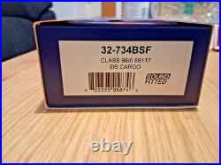 Bachmann 32-734bsf Class 66 117 In Db Cargo Livery DCC Sound New