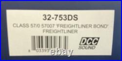Bachmann 32-753ds Class 57/0 57007 Freightliner Bond 57007. DCC Sound. New