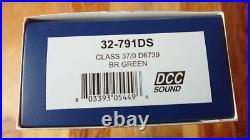 Bachmann 32-791DS Class 37/0 Loco No. D6739 BR Green DCC Sound Fitted