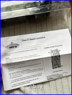 Bachmann 32-791DS Class 37/0 Loco No. D6739 BR Green DCC Sound Fitted