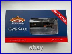 Bachmann 35-027ASF 94XX Class Pannier Tank 9481 BR Black Early SOUND FITTED
