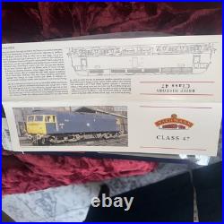 Bachmann Class 47 Diesel BR Blue Yellow 4 Digit Head Ex Domino Type New Boxed