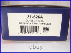 Bachmann DCC with SOUND Class 3F 43257 BR Black Early Emblem OO Gauge 21 Pin