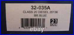Bachmann OO 32-035A BR Blue Class 20 Diesel 20136 Custom Weathered DCC Ready