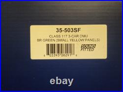 Bachmann OO Gauge 35-503SF Class 117 DMU, BR Green, SYP, Sound Fitted