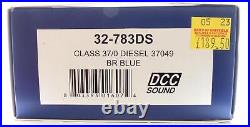 Bachmann'oo' Gauge 32-783ds Br Blue Class 37/0 #37049 Diesel Loco DCC Sound