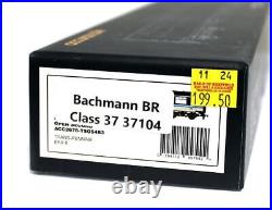 Bachmann'oo' Gauge Br Class 37 104 Diesel Locomotive DCC Sound/weathered