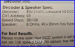 Bachn Class 66? ESU Loksound v5 MTC Sound Decoder/Spkr? Instructions? Video