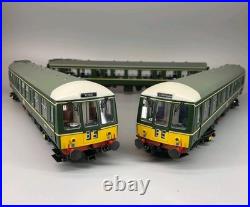 Boxed Bachmann DCC 32-911 Class 108 + Lights 3-Car DMU BR Green Yellow Panel OO