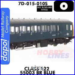 Class 122 55003 BR Blue Regional Rail DMU DCC & Sound O 143.5 Dapol 7D-015-010S