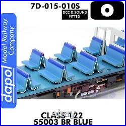 Class 122 55003 BR Blue Regional Rail DMU DCC & Sound O 143.5 Dapol 7D-015-010S