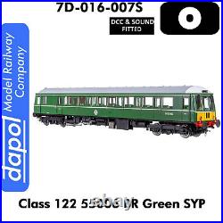 Class 122 55006 BR Green SYP DCC & Sound O 143.5 Dapol 7D-015-007S