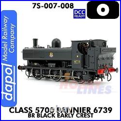 Class 5700 Pannier 6739 BR Black Early Crest Tank Loco O 143 Dapol 7S-007-008