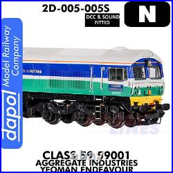 Class 59 59001 Yeoman Endeavour locomotive DCC&Sound N 1148 Dapol 2D-005-005S