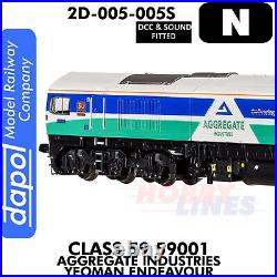 Class 59 59001 Yeoman Endeavour locomotive DCC&Sound N 1148 Dapol 2D-005-005S