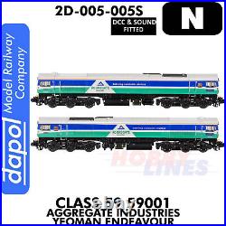 Class 59 59001 Yeoman Endeavour locomotive DCC&Sound N 1148 Dapol 2D-005-005S