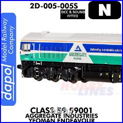 Class 59 59001 Yeoman Endeavour locomotive DCC&Sound N 1148 Dapol 2D-005-005S