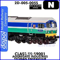 Class 59 59001 Yeoman Endeavour locomotive DCC&Sound N 1148 Dapol 2D-005-005S