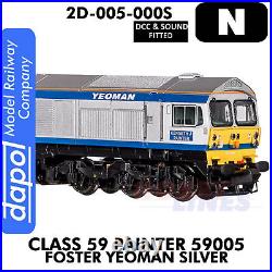 Class 59 Painter 59005 Foster Yeoman Silver DCC&Sound N 1148 Dapol 2D-005-000S