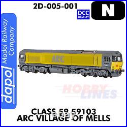 Class 59 Village Of Mells 59103 ARC DCC Ready loco N 1148 Dapol 2D-005-001