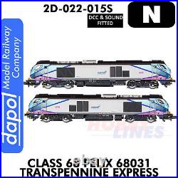 Class 68 Felix 68031 Transpennine Express DCC & Sound N 1148 Dapol 2D-022-015S