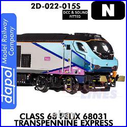 Class 68 Felix 68031 Transpennine Express DCC & Sound N 1148 Dapol 2D-022-015S