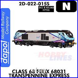 Class 68 Felix 68031 Transpennine Express DCC & Sound N 1148 Dapol 2D-022-015S